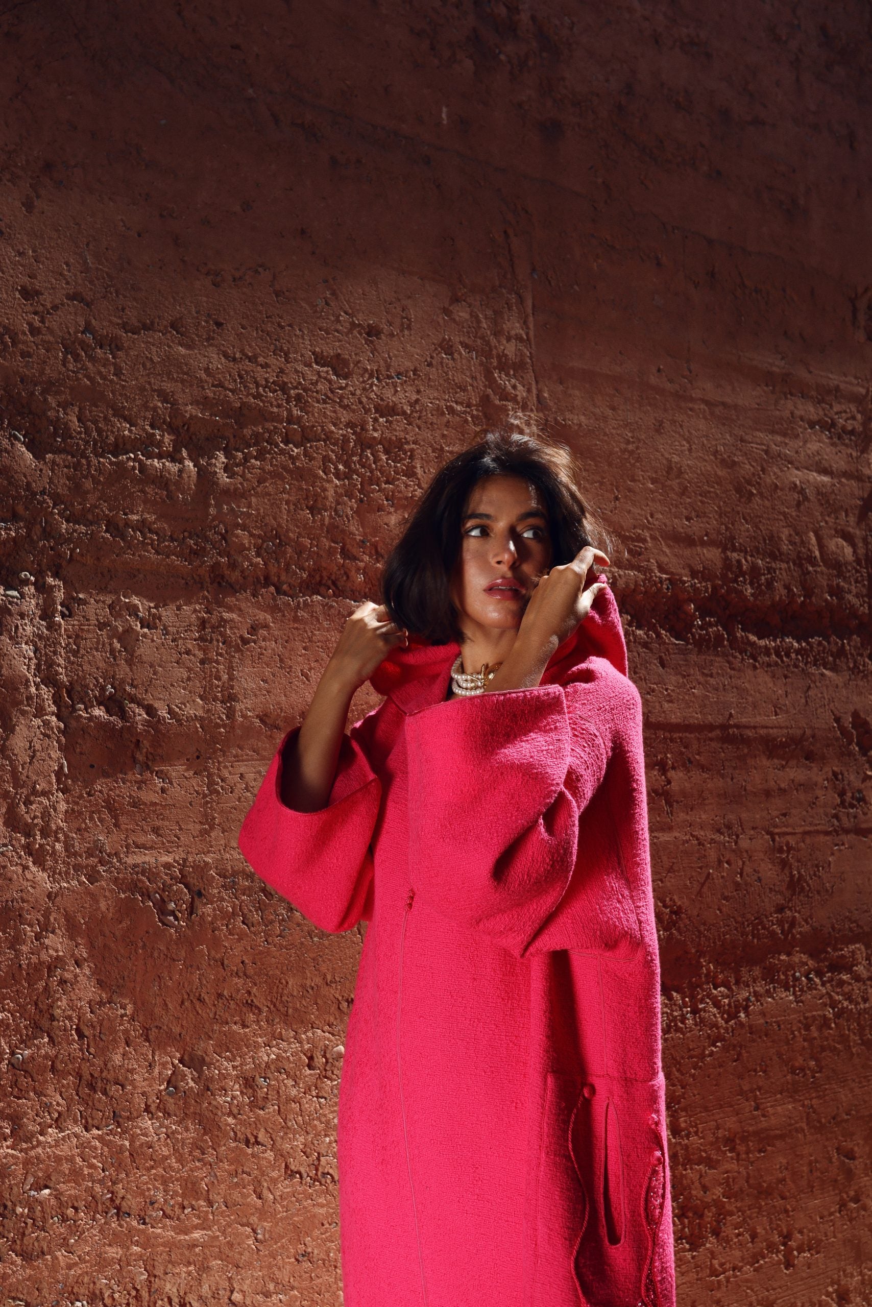 EL BADI tweed Jellaba