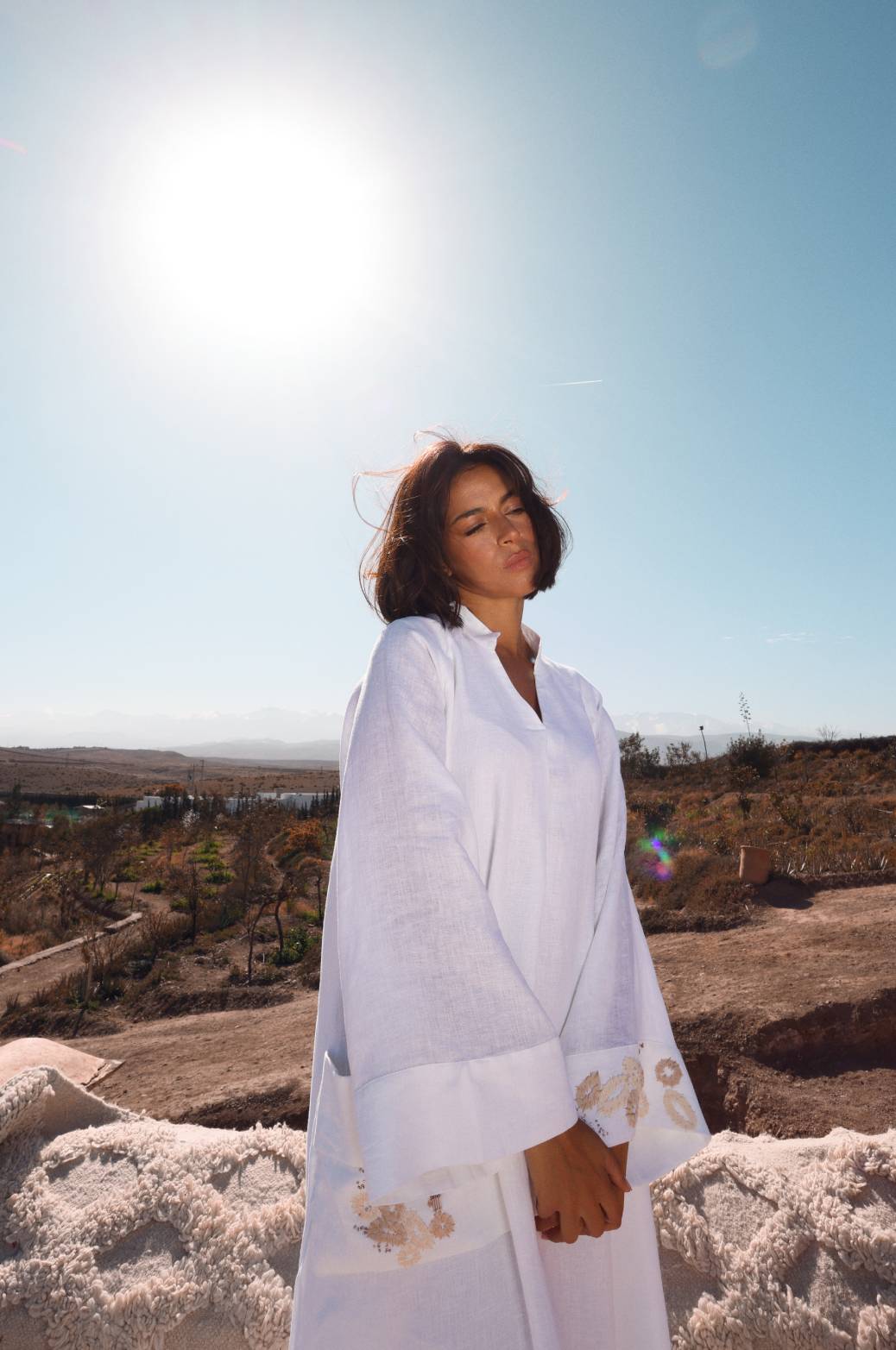 Layla Dress In White