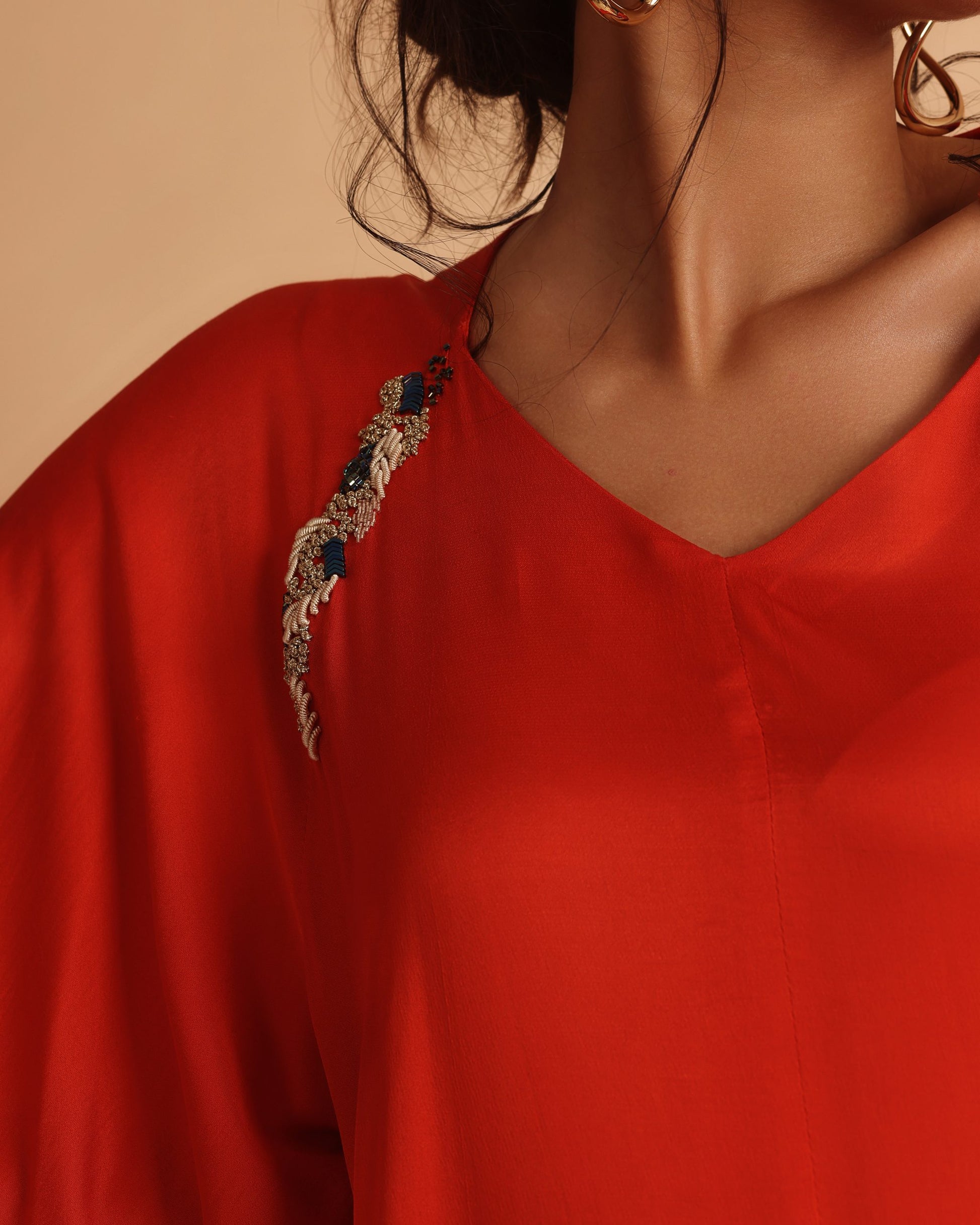 MAHIRA caftan in orange