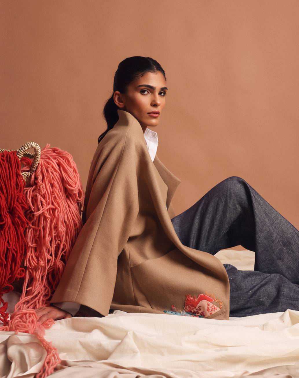 On the mountains wool jacket Beige