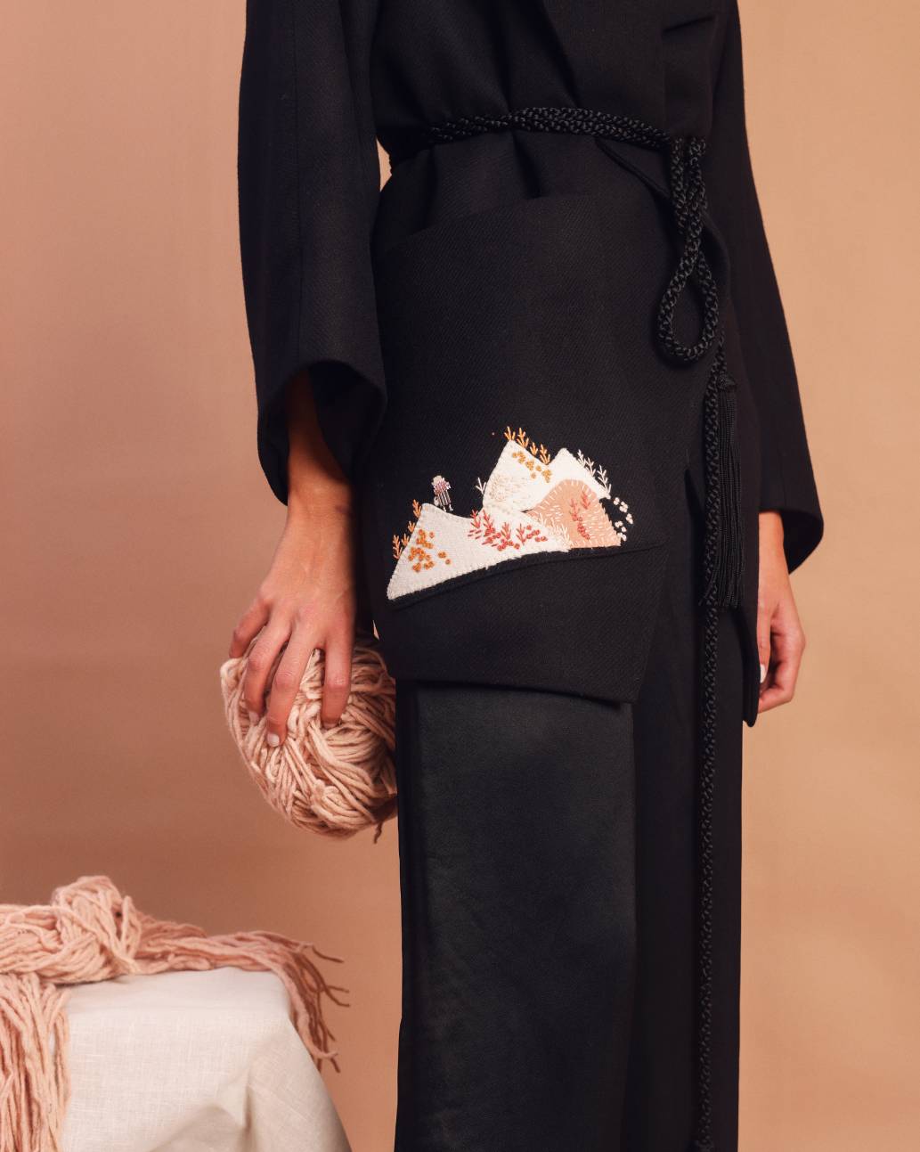 On the mountains wool jacket Black