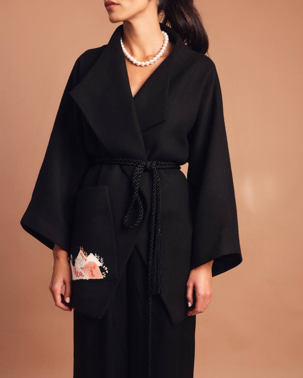 On the mountains wool jacket Black