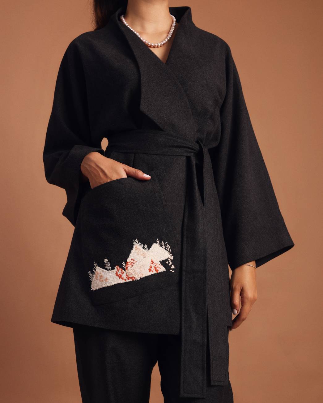 On the mountains wool jacket Grey