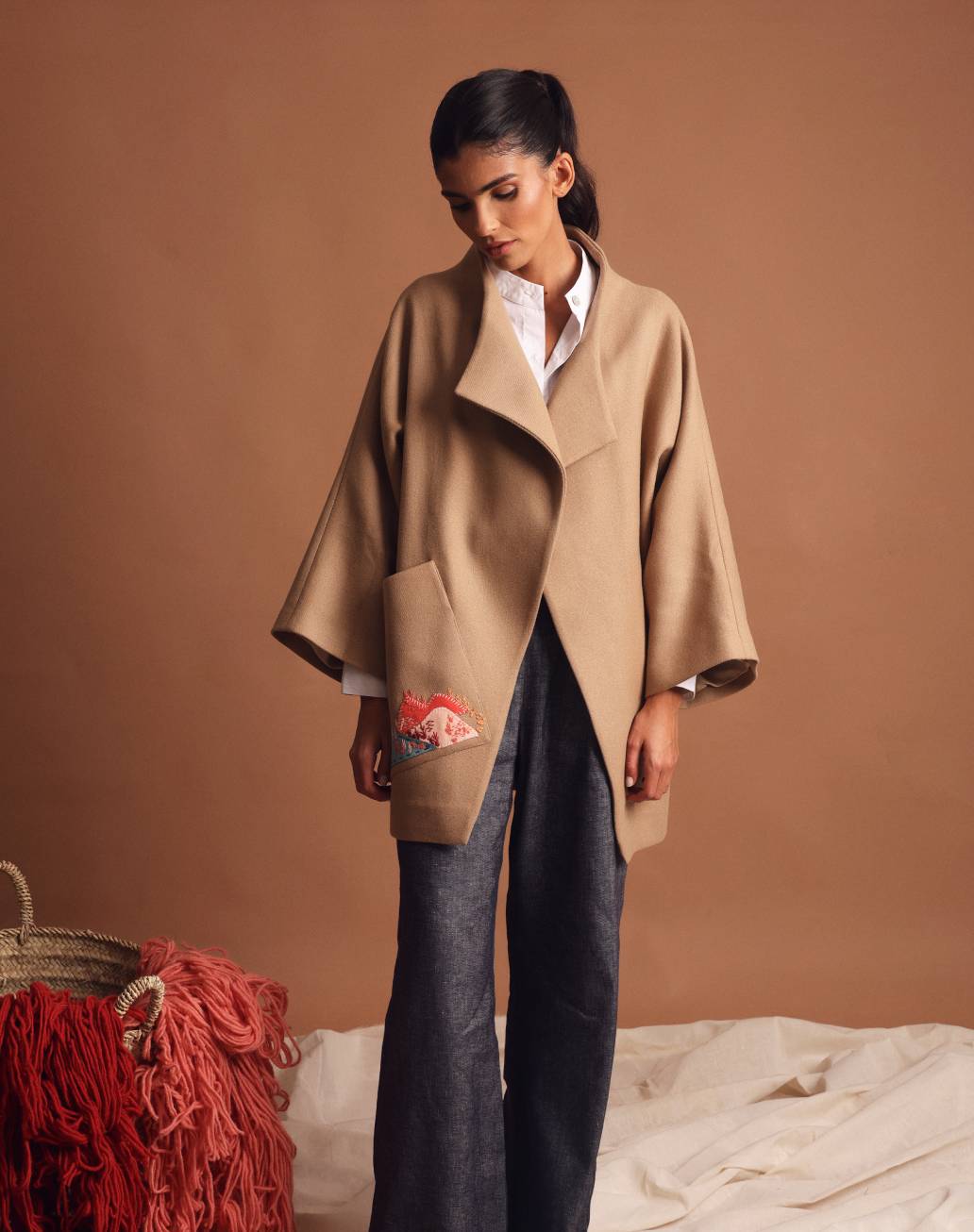 On the mountains wool jacket Beige