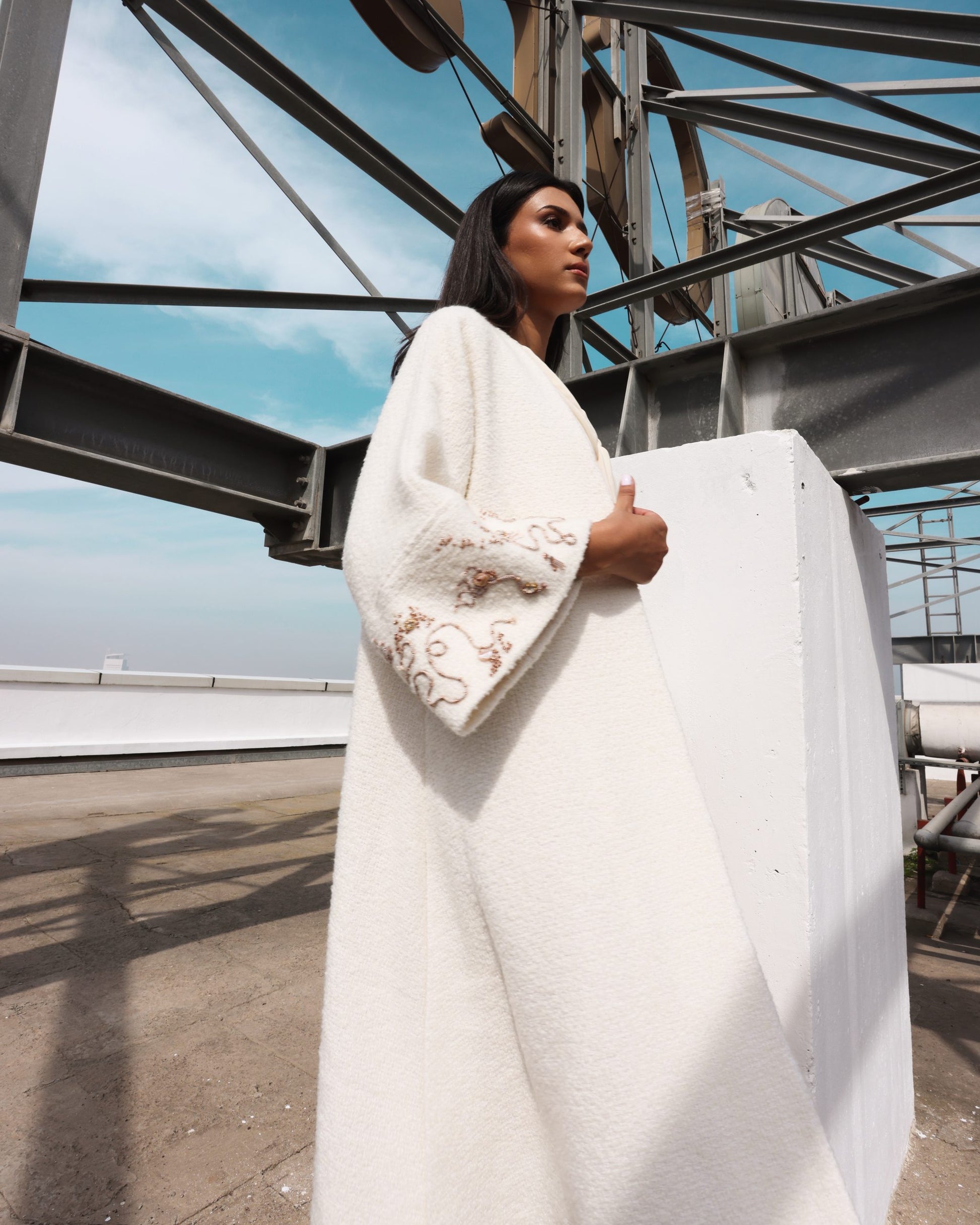 Serpentine kimono coat