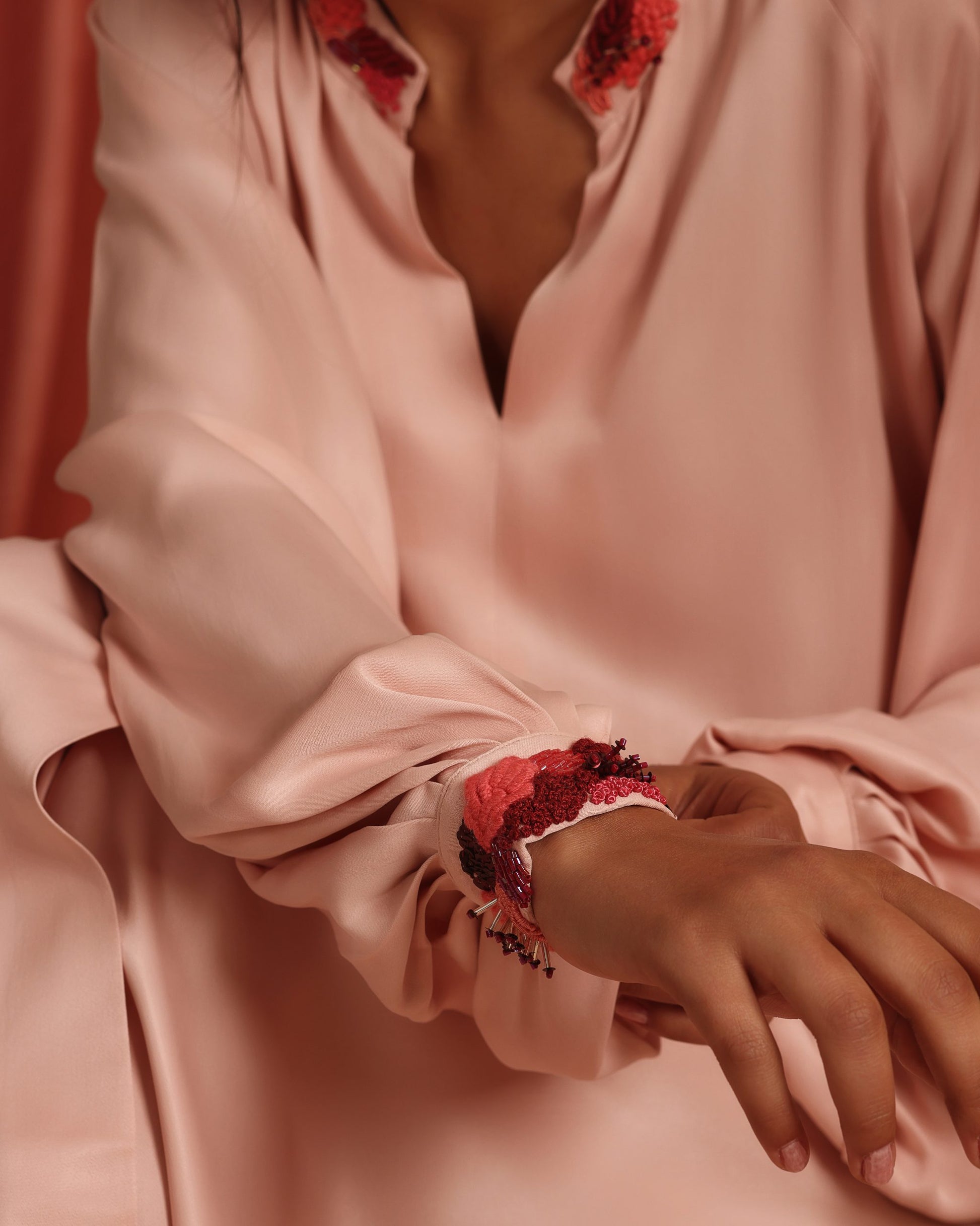 Aaliyah pink caftan dress