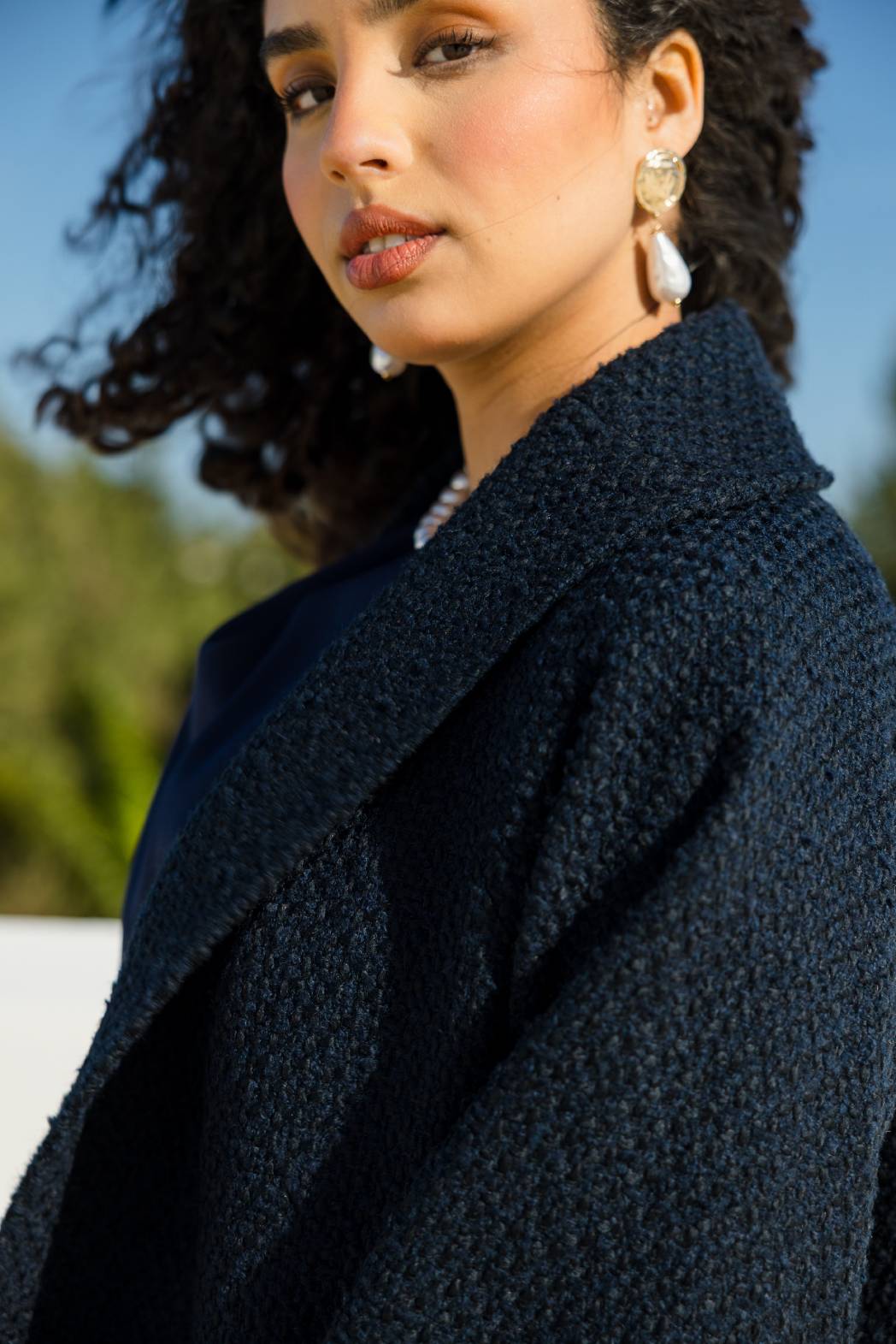 Kimono Aida in midnight blue