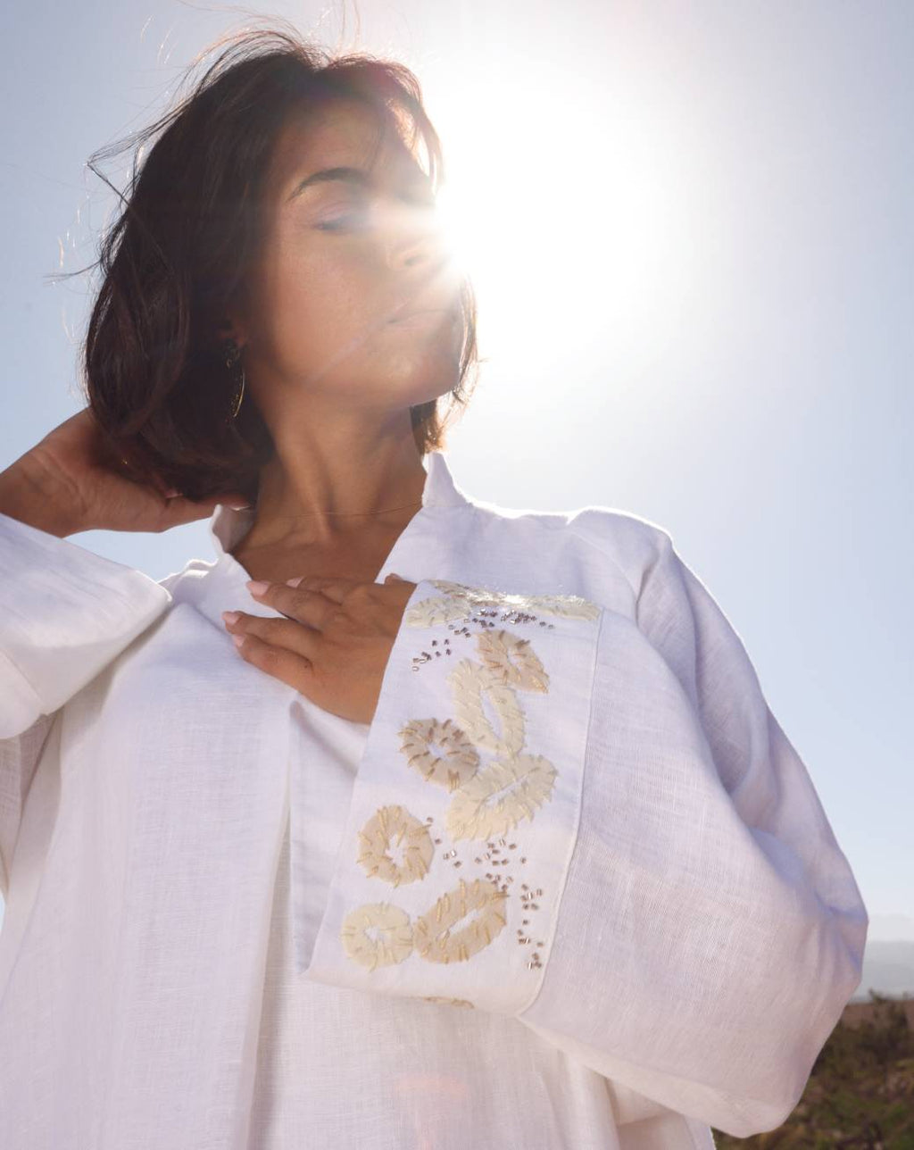 Layla Dress In White