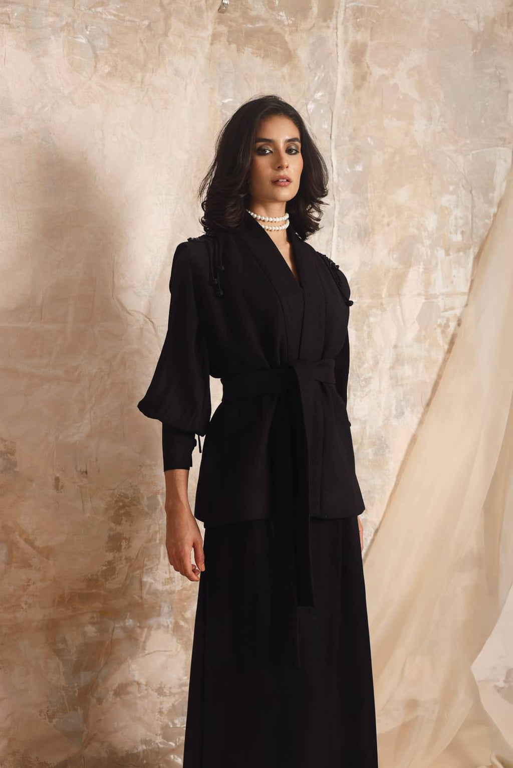 The Riffia Sleeveless Wool Vest