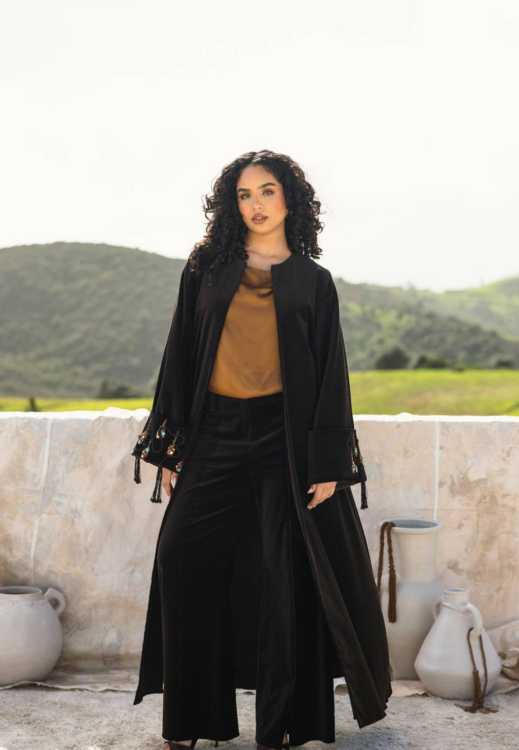 TUDA kimono in Chocolate brown