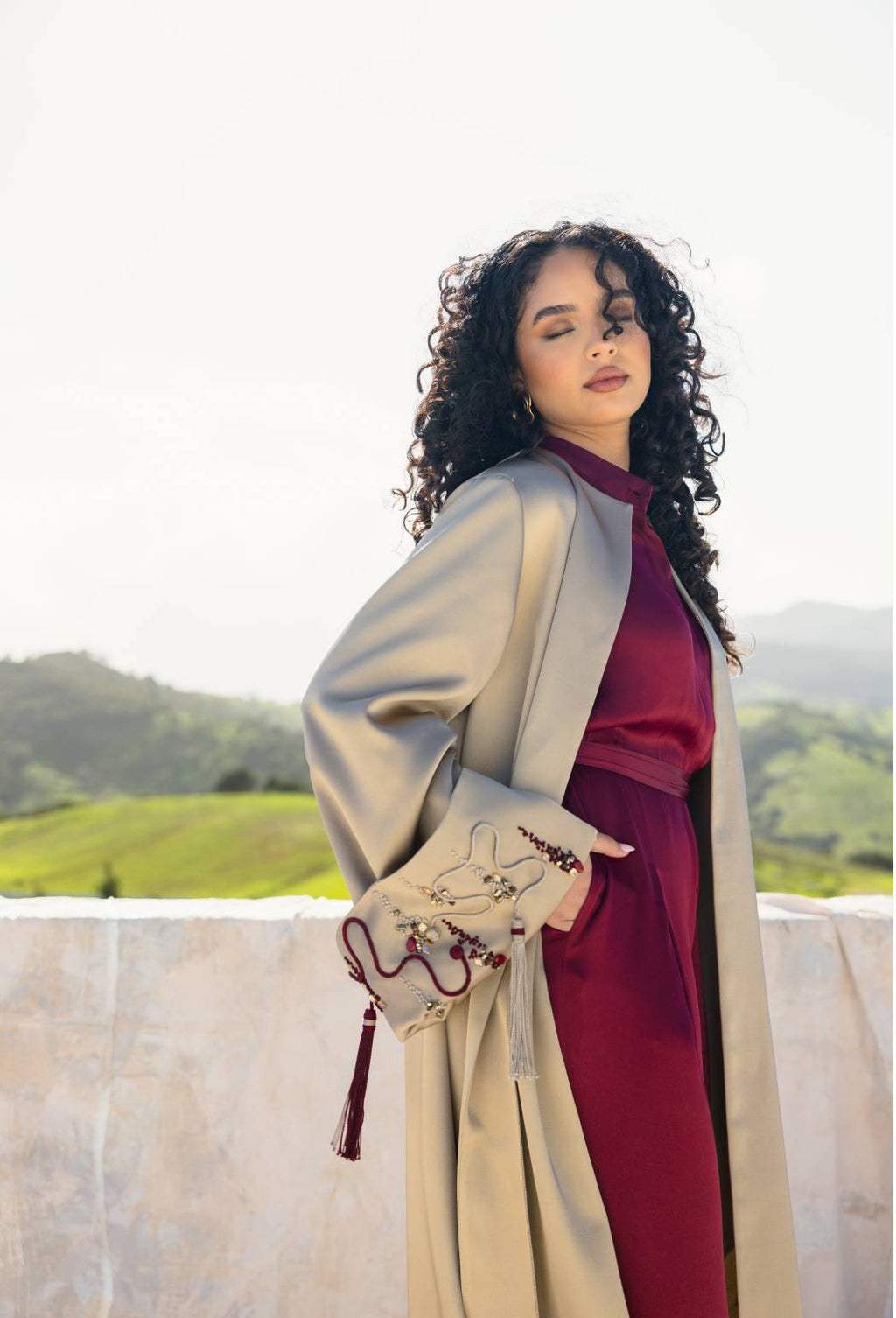 TUDA kimono in Beige