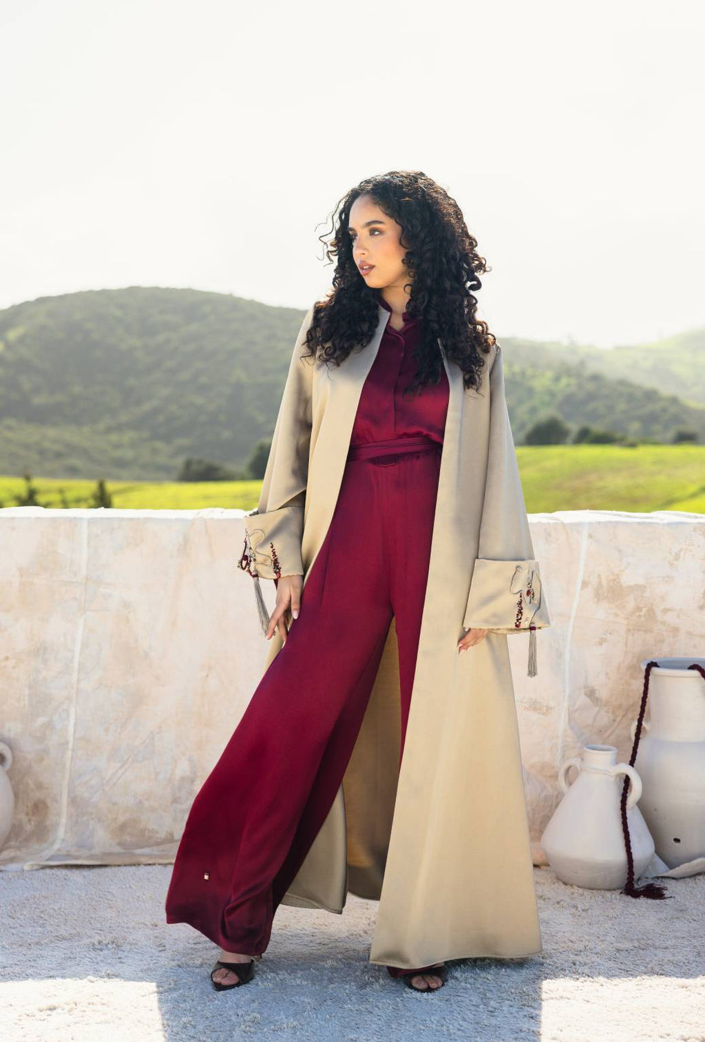 TUDA kimono in Beige