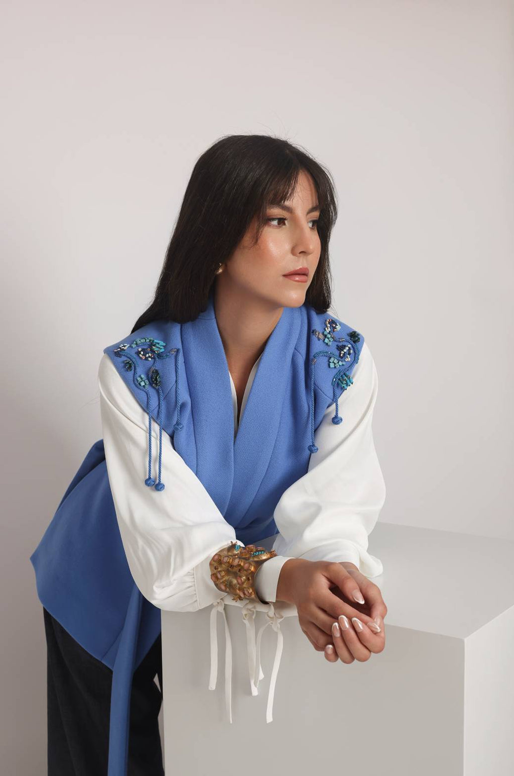 The Riffia Sleeveless Wool Vest